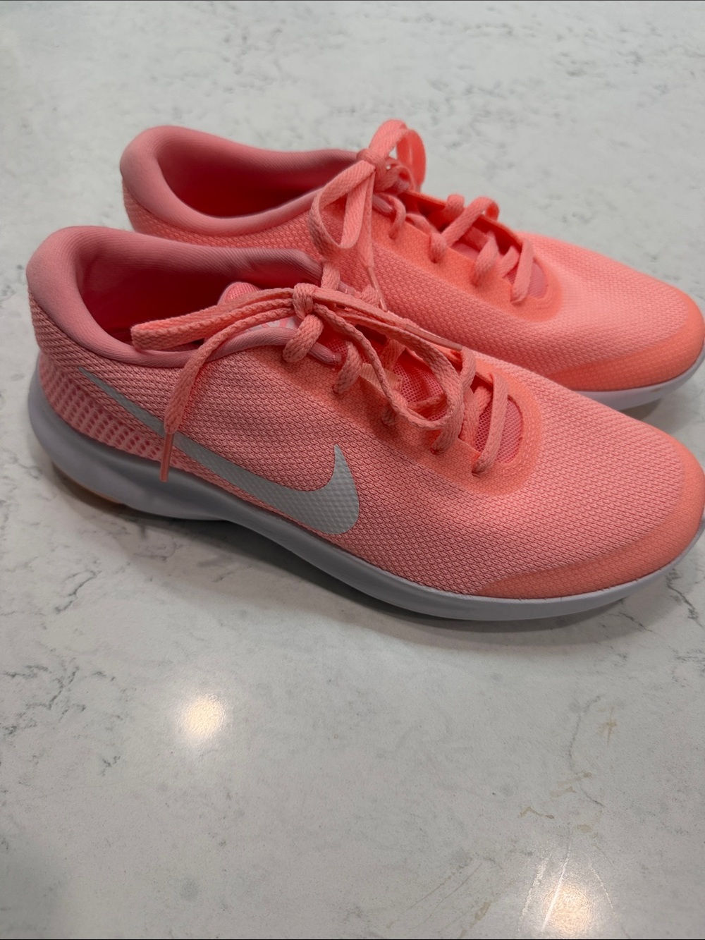 Nike Women's Coral/White Mesh Running Sneakers